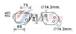 Масляный радиатор Accent III, Matrix, Elantra, Tucson, i20/30/40, ix35, Kia Carens III,IV, Ceed, Cerato, Soul, Sportage 1.4/1.7CRDi