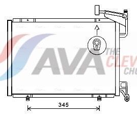 Радіатор кондиціонера (конденсатор) B-MAX 1.0 12-, FIESTA VI 1.0 12-, TRANSIT COURIER B460 1.0 14-