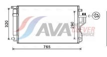 Радіатор кондиціонера (конденсатор) з осушувачем ix35, Kia Sportage 09- Радіатор кондиціонера (конденсатор) з осушувачем ix35, Kia Sportage 09-