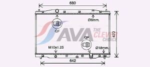Радіатор охолодження двиг. CR-V III 2.2 CTDi 07-