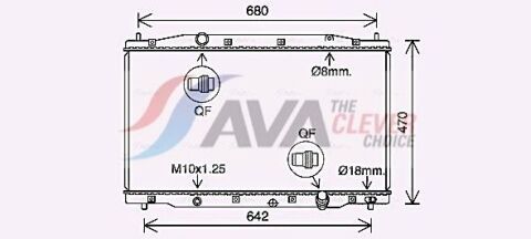 Радиатор охлаждения двиг. CR-V III 2.2 CTDi 07- Радиатор охлаждения двиг. CR-V III 2.2 CTDi 07-