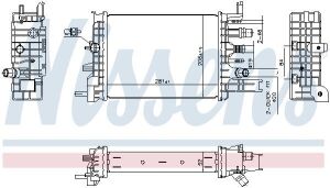 Радіатор сист. охолодження двиг. DUSTER 1.5 dCi 110 19-, DACIA LOGAN II 1.5 12-