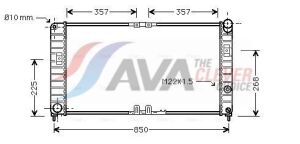 Радіатор системи охолодження двигуна SINTRA 2.2 16V 96-, VAUXHALL