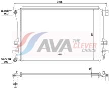 Радіатор системи охолодження двигуна T-CROSS 1.0, 1.5 18-, POLO VI 1.0, 1.5 17-, SEAT, SKODA, AUDI