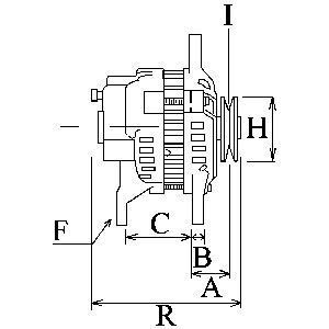 Генератор Citroen Jumper/Peugeot Boxer 2.8HDi 00-06 (14V/150A) = 114680 Генератор Citroen Jumper/Peugeot Boxer 2.8HDi 00-06 (14V/150A) = 114680