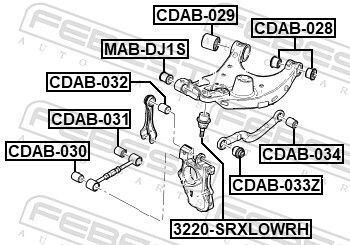 Опора кульова заднього важеля
