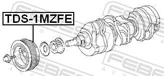 Шкив коленвала 1MZ-FE Шкив коленвала 1MZ-FE