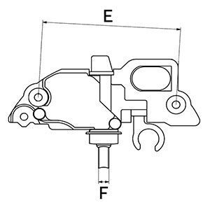 Реле генератора (14V) Ford Transit 2.0-2.4 TDCI 00-06 = 233508 Реле генератора (14V) Ford Transit 2.0-2.4 TDCI 00-06 = 233508