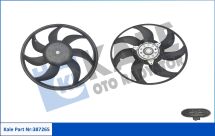 Вентилятор радіатора (без дифузора) ADAM 12-, CORSA D 09-