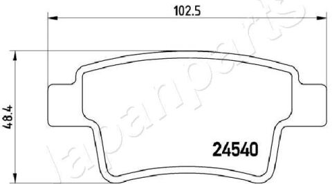 гальмів.колодки задн.C4 Picasso,Grand Picasso 06,Peugeot 408 10- гальмів.колодки задн.C4 Picasso,Grand Picasso 06,Peugeot 408 10-