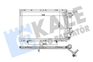 Радіатор кондиціонера (конденсатор) B-MAX 1.5 TDCi 12-, FIESTA VI 08-