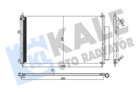 Радіатор кондиціонера (конденсатор) CR-V IV 1.6, 2.0 12- Радіатор кондиціонера (конденсатор) CR-V IV 1.6, 2.0 12-