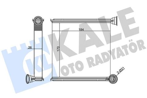 Радіатор опалення Audi A3, Golf, Passat, Tiguan, Skoda Octavia Радіатор опалення Audi A3, Golf, Passat, Tiguan, Skoda Octavia