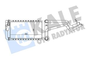 Радиатор отопления CIVIC VIII 1.3, 1.6 05-, CR-V III 2.4 06-, CR-V III 2.4 06-