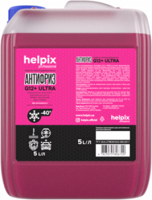 Антифриз Helpix G12+ (розовий), 5 літрів Антифриз Helpix G12+ (розовий), 5 літрів