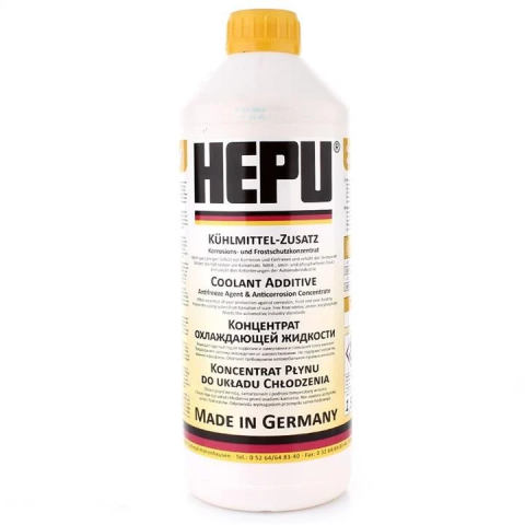 Антифриз HEPU G11 (жовтий), 1,5 літра