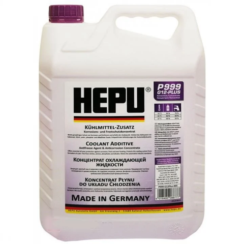 Антифриз HEPU G12 Plus (фіолетовий) концентрат, 5 літрів