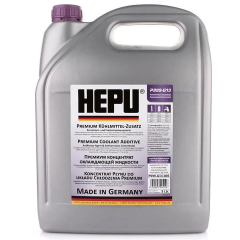 Антифриз HEPU G13 (фіолетовий) концентрат, 5 літрів