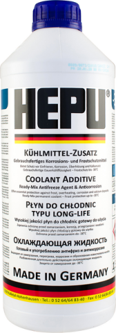 Антифриз HEPU G11 (готовий) синій, 1,5 літра