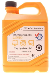 Антифриз HYUNDAI Long Life Coolant концентрат (червоного кольору), 4 літри