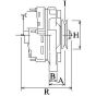 Генератор Renault Kangoo/Clio 1.2 96- (14V/75A) = 112165, фото 10 - інтерент-магазин Auto-Mechanic