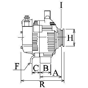 Генератор VW Passat/T3/T4 1.6D-2.8 81-03 (14V/90A) = 112765