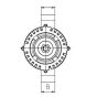 Генератор Citroen Jumper/Ford Transit/Peugeot Boxer 2.2HDi 11- (14V/150A) = 115461, фото 12 - интернет-магазин Auto-Mechanic
