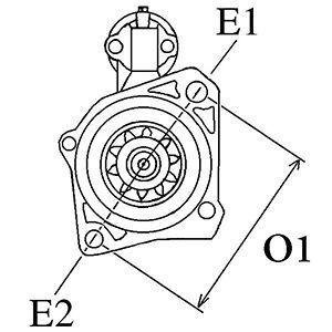 Стартер VW Caddy III/IV 12-20/Passat B7 2.0 TDI 10-13 (12V/2kw) (z=13) = 115539 Стартер VW Caddy III/IV 12-20/Passat B7 2.0 TDI 10-13 (12V/2kw) (z=13) = 115539