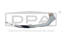 Окантовка для переднего бампера; левая; хромированная