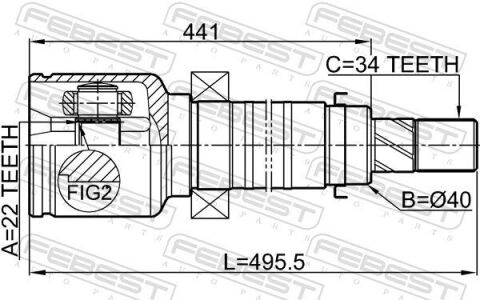 ШРКШ внутрішній правий 22x40x34 ШРКШ внутрішній правий 22x40x34