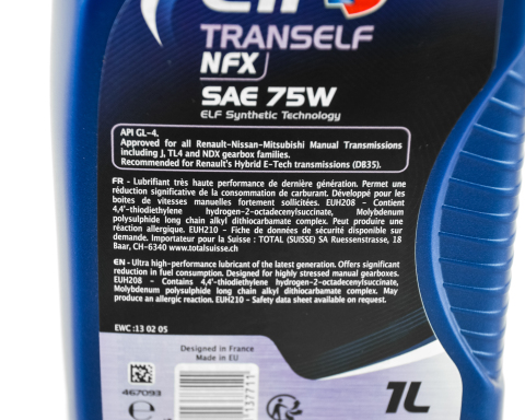 Трансмісійна олива ELF Tranself NFX 75W, 1 літр Трансмісійна олива ELF Tranself NFX 75W, 1 літр