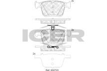 Колодки гальмівні (задні) Audi Q2 1.0 TFSI/1.6 TDI 16-/VW T-Roc 1.5 TSI 17-