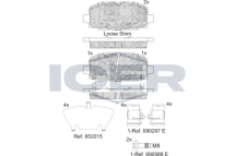 Колодки гальмівні (задні) Jeep Compass 1.4 MultiAir 17- (TRW) Колодки гальмівні (задні) Jeep Compass 1.4 MultiAir 17- (TRW)