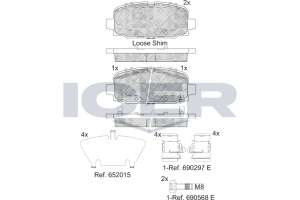 Колодки гальмівні (задні) Jeep Compass 1.4 MultiAir 17- (TRW)