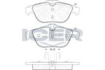 Колодки гальмівні (задні) MB C-class (W204/W205) 07-/E-class (W212) 11- (Ate)