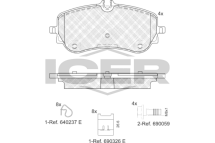 Колодки гальмівні (задні) VW Crafter 16-/Amarok 10-/MAN TGE 16-