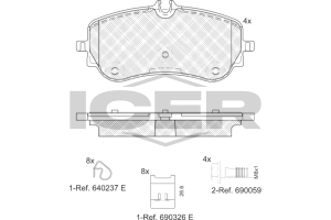 Колодки тормозные (задние) VW Crafter 16-/Amarok 10-/MAN TGE 16-