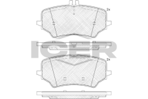 Колодки гальмівні (передні) Citroen Jumper 02-/Fiat Ducato/Peugeot Boxer 98- R15 (+датчик)