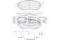 Колодки гальмівні (передні) Citroen Jumper/Fiat Ducato/Peugeot Boxer 06- (+датчик), фото 1 - інтерент-магазин Auto-Mechanic