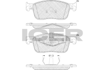 Колодки гальмівні (передні) Citroen Jumpy/C4/Peugeot Expert 16-/Opel Vivaro 19-/Fiat E-Scudo 22-