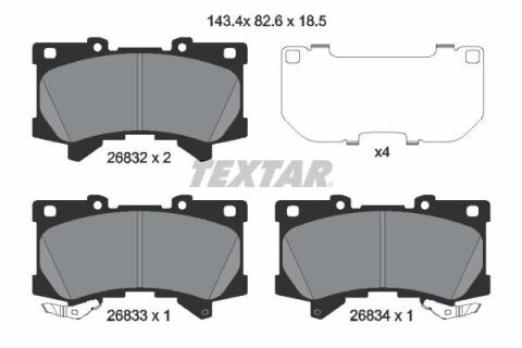 Колодки тормозные (передние) Lexus LX/Toyota Land Cruiser 300 3.3/3.4 21- (Advics) Колодки тормозные (передние) Lexus LX/Toyota Land Cruiser 300 3.3/3.4 21- (Advics)