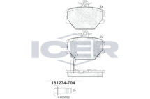 Колодки тормозные (передние) Smart Cabrio 00-04/City Coupe 98-04/Roadster 03-05/Fortwo 04- Колодки тормозные (передние) Smart Cabrio 00-04/City Coupe 98-04/Roadster 03-05/Fortwo 04-