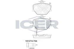 Колодки тормозные (передние) Smart Cabrio 00-04/City Coupe 98-04/Roadster 03-05/Fortwo 04-