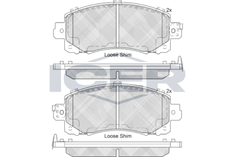 Колодки тормозные (передние) Subaru Impreza/Outback/XV 17- Колодки тормозные (передние) Subaru Impreza/Outback/XV 17-