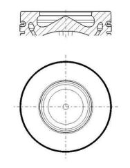 Поршень BMW 5 (F10/G30/F90/F11) 2.0 d (B47 D20 A) 13- (STD)