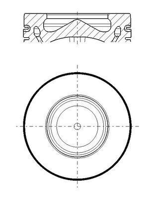 Поршень BMW 5 (F10/G30/F90/F11) 2.0 d (B47 D20 A) 13- (STD) Поршень BMW 5 (F10/G30/F90/F11) 2.0 d (B47 D20 A) 13- (STD)