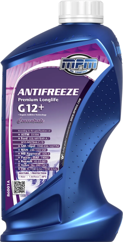 Антифриз MPM MOTORS Premium Longlife G12+ Concentrate (червоний), 1 літр Антифриз MPM MOTORS Premium Longlife G12+ Concentrate (червоний), 1 літр