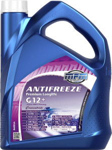 Антифриз MPM MOTORS Premium Longlife G12+ Concentrate (червоний), 5 літрів