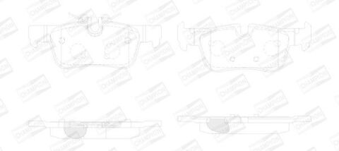 Колодки гальмівні задні BMW 2/X1/i3 13- Колодки гальмівні задні BMW 2/X1/i3 13-