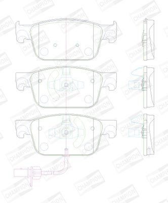 Колодки тормозные передние VW AUDI A4/A5 15- Колодки тормозные передние VW AUDI A4/A5 15-
